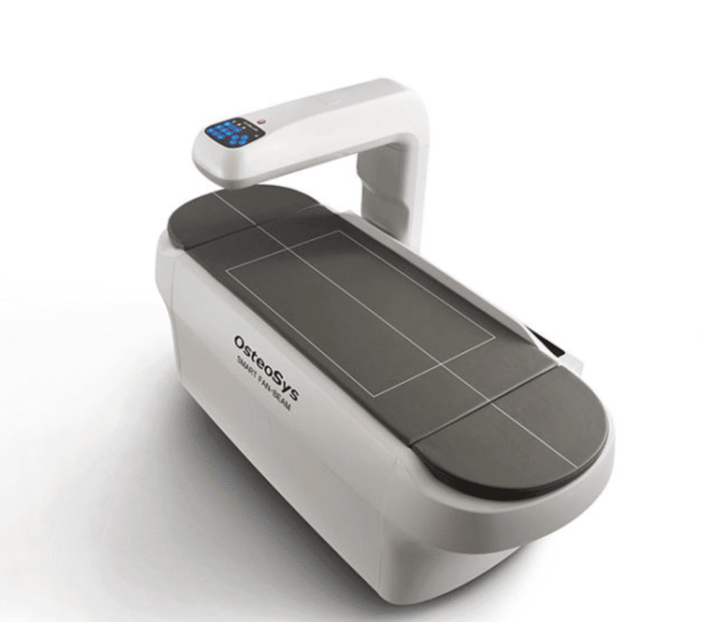Densytometr OsteoSys Smart Fan Beam z panelem sterowania