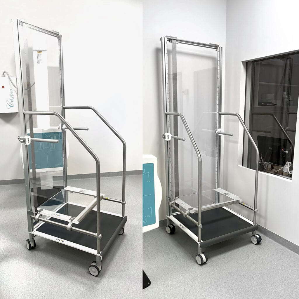 Mobilne parawany osłonne w pracowni RTG w Adampolu