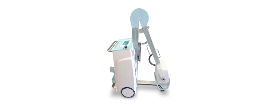 Mobilny aparat RTG GMM MAC ze złożonym ramieniem