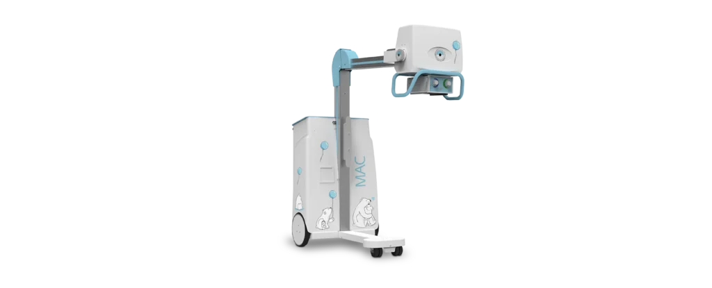 Mobilny aparat RTG GMM MAC w ujęciu skośnym