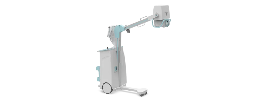 Mobilny aparat RTG GMM MAC Revolution ze złożonym ramieniem