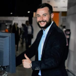 Marek Trenda z 4RAD podczas targów branżowych